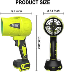 SEESE Turbo Jet Leaf Blower, Violent Fan,Car Drying After Wash,Handheld Snow Blower,Cordless Turbo Power Air Duster,Good Choice For Gifts,Home Improve,Garden Mainte,Excellent Gift for Christmas and New Year