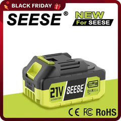 SEESE 21V Max Lithium Battery Pack Compatible with SEESE 21V Cordless Power Tools (1 Pack 21V Battery) Works with SEESE Blower Car Washer Chainsaw and Other Power Tools Gift for Thanksgiving,Christmas,New Year
