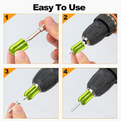 SEESE 2PCS Strong Magnetic Screw Rings – Universal 1/4(6.35mm) Fit for Hex Screwdrivers & Power Drill Bits